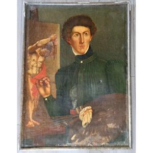 Portrait Of A Florentine Painter With A Palette 