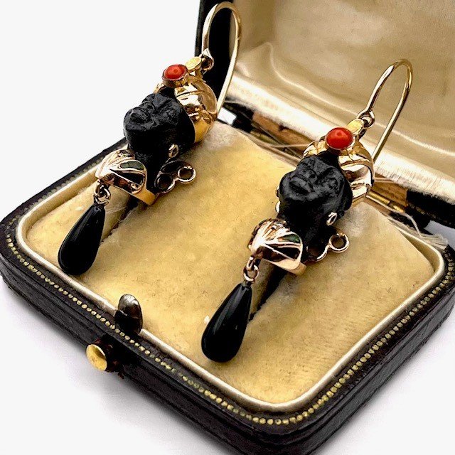 4556. Moorhead Gold Earrings-photo-3
