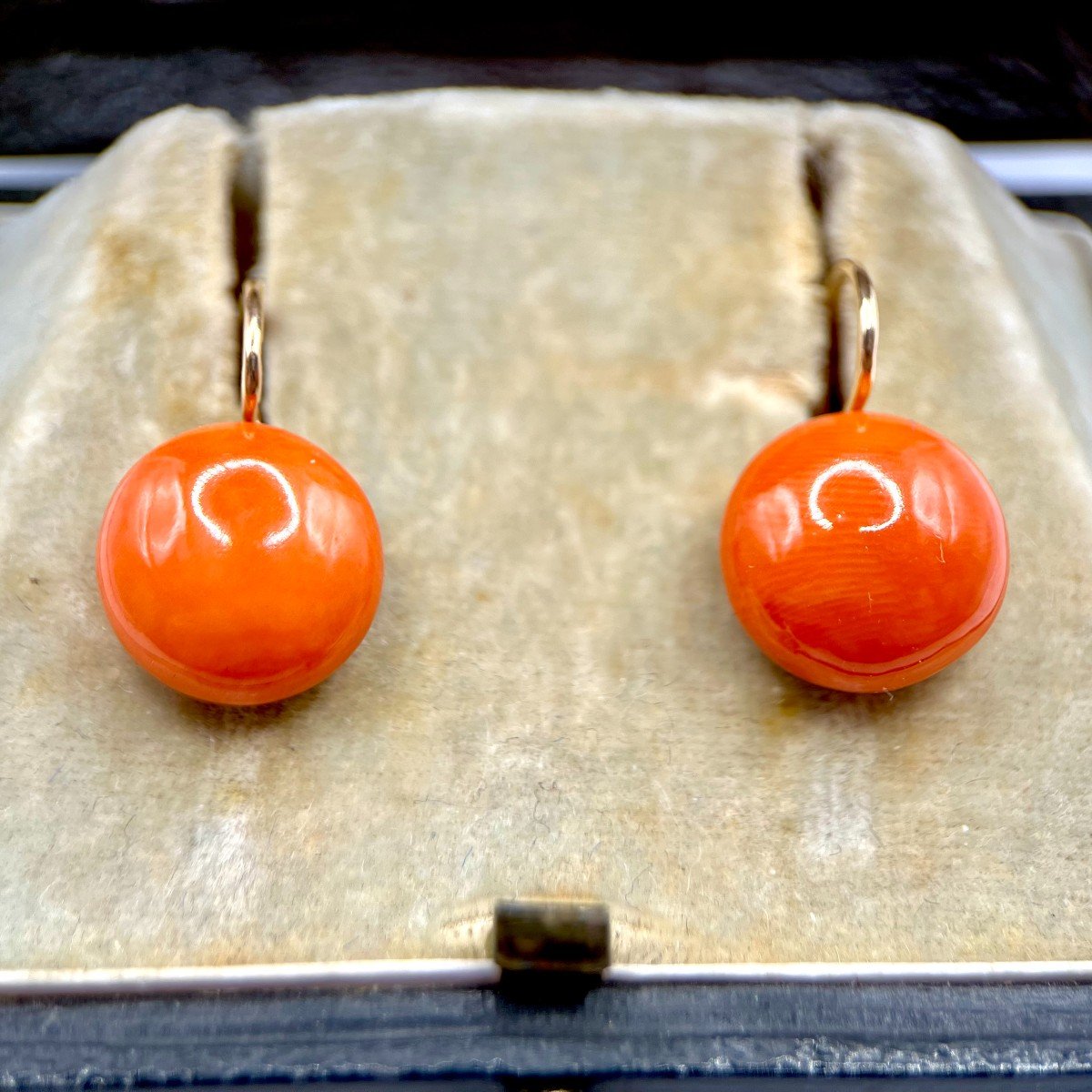 4948. Boucles d'Oreilles Corail-photo-3