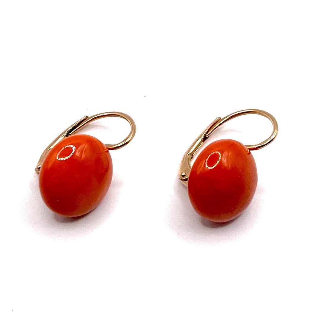 4948. Boucles d'Oreilles Corail-photo-4