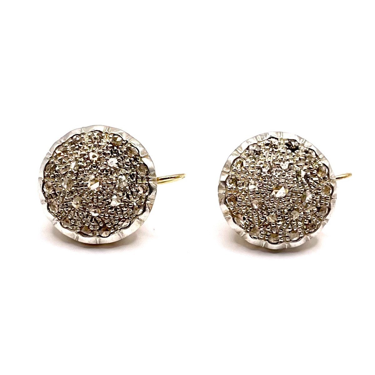 4808. Art Deco Earrings With Diamonds-photo-2