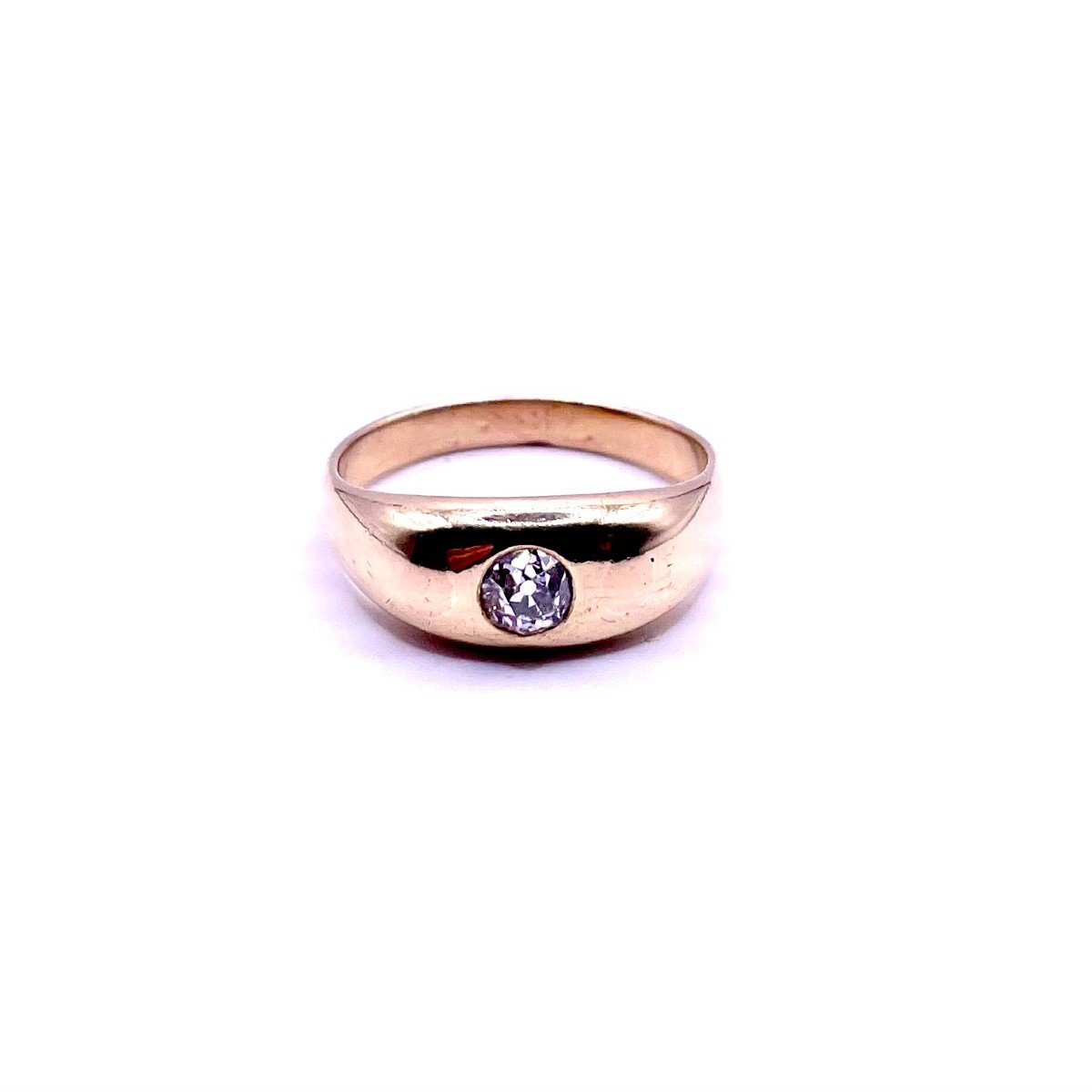 0170. Gold Ring With Diamond-photo-1