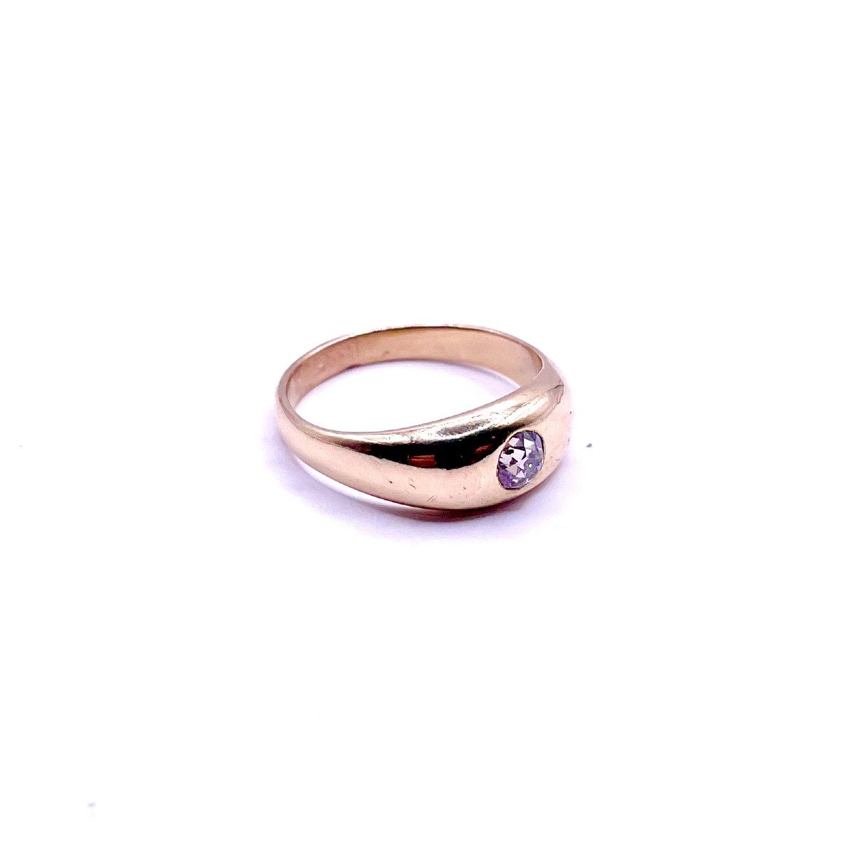 0170. Gold Ring With Diamond-photo-2