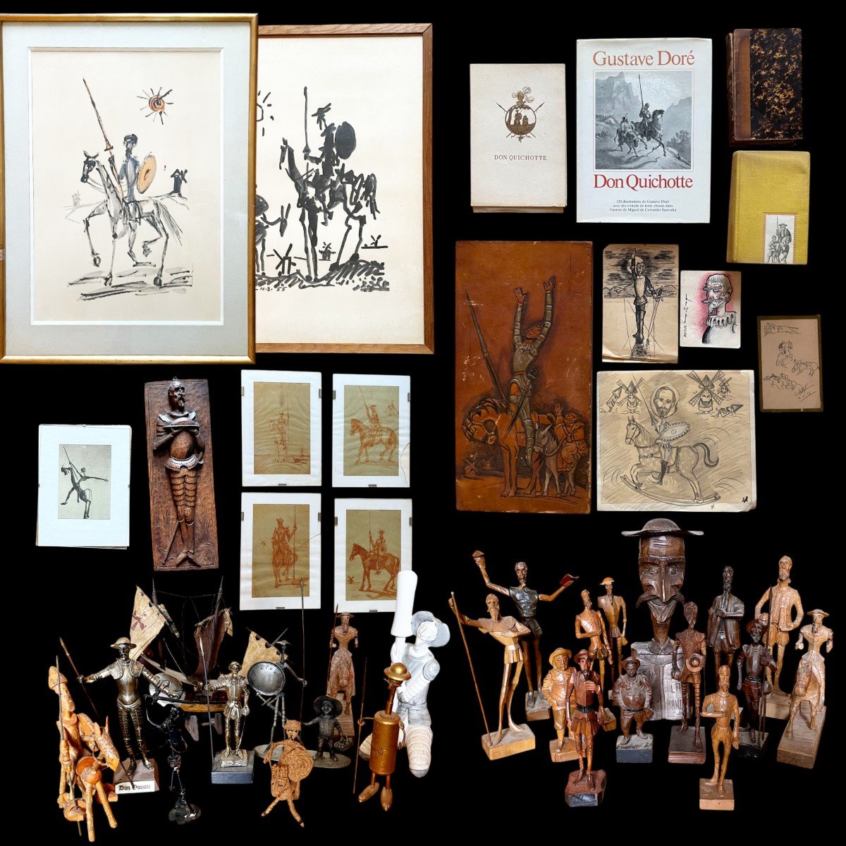 Lot Don Quixote, Personal Effects Of Xavier Depraz.