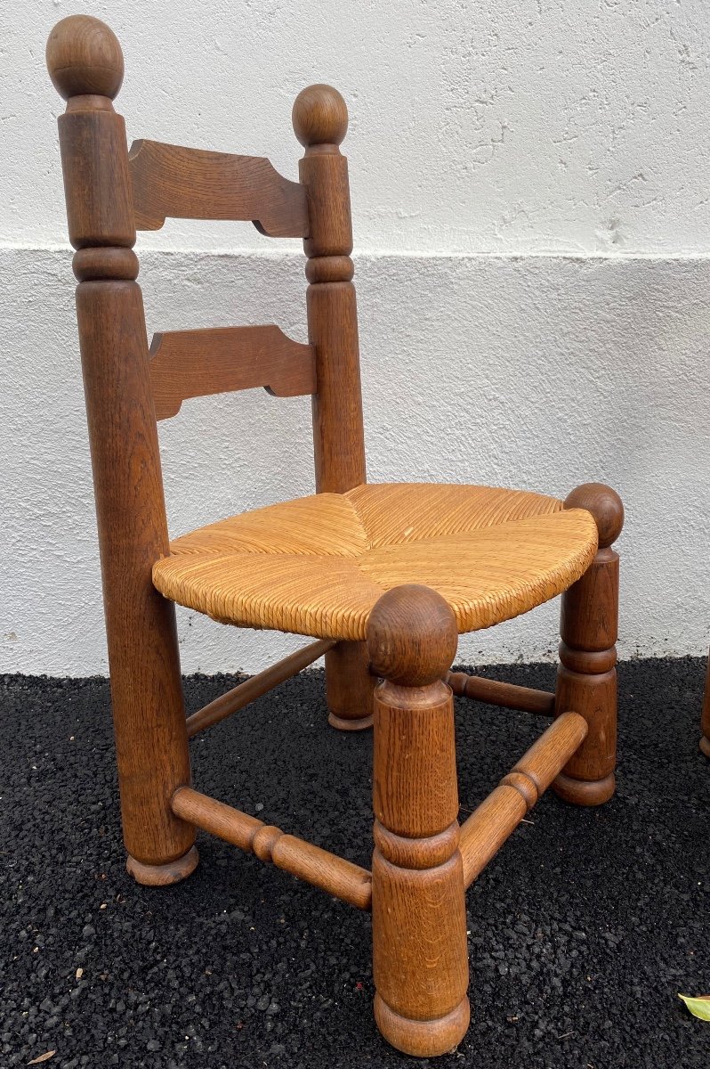 Pair Of Low Chairs By Charles Dudouyt 1940-photo-3