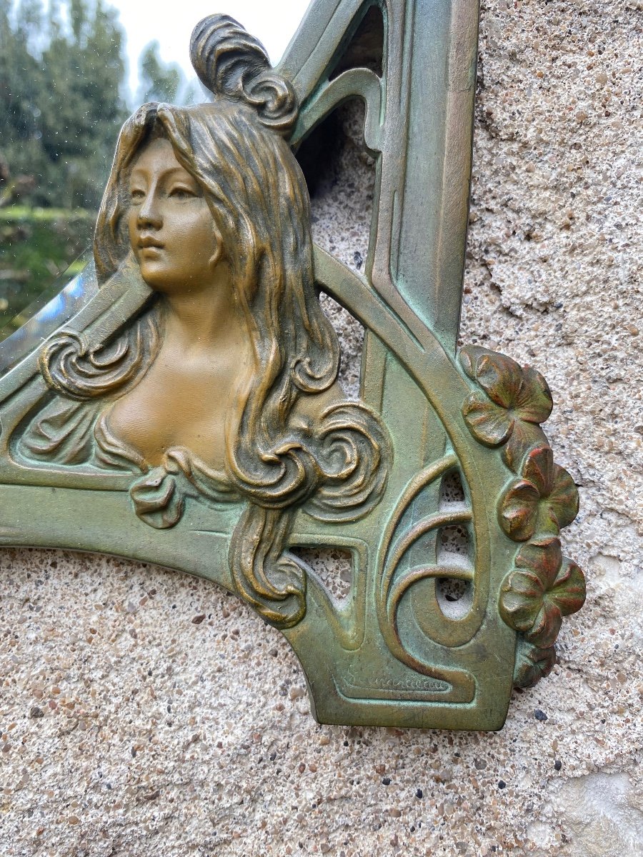 Miroir  Art Nouveau par Guénardeau début XXème-photo-2