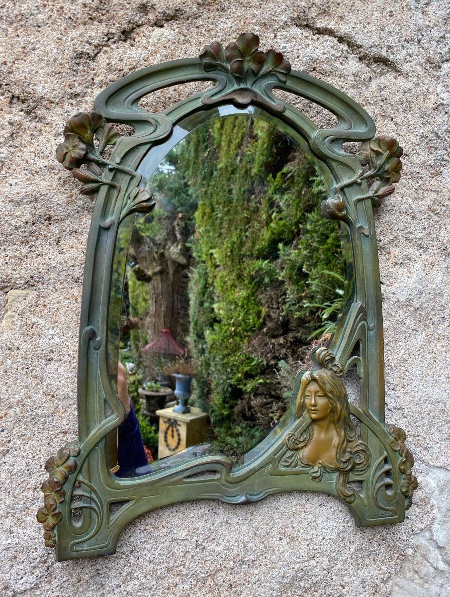 Miroir  Art Nouveau par Guénardeau début XXème