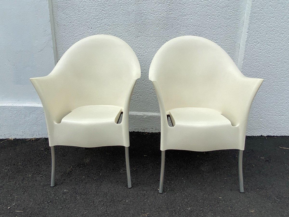 Pair Of Lord Yo Armchairs By Stark For Driade-photo-2