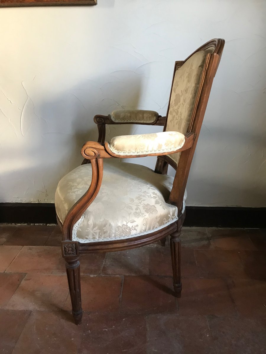 Fauteuil d'époque Louis XVI-photo-2