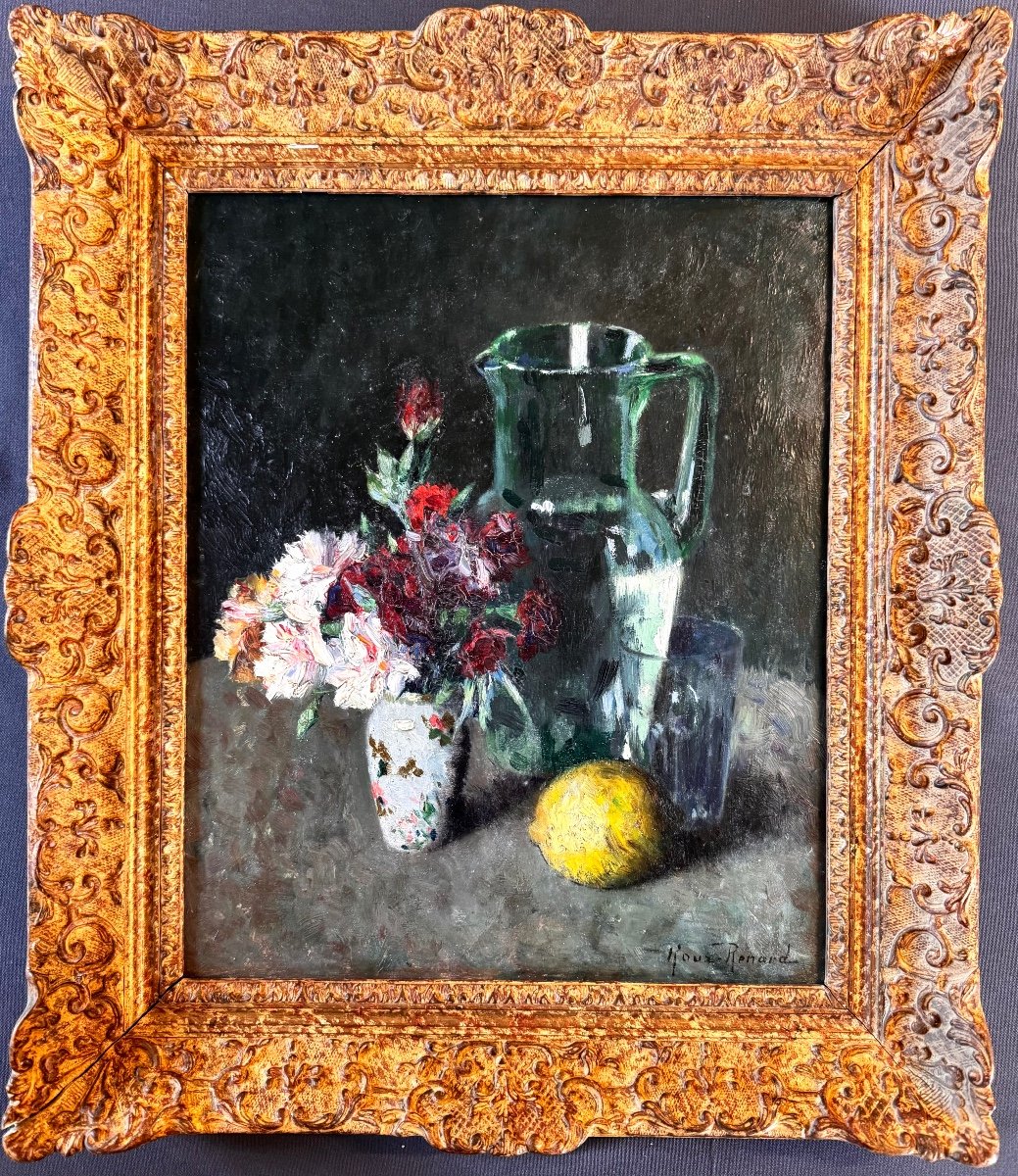 Marius Roux-renard (1870-1936) Orange Avignon Nature Morte-photo-2