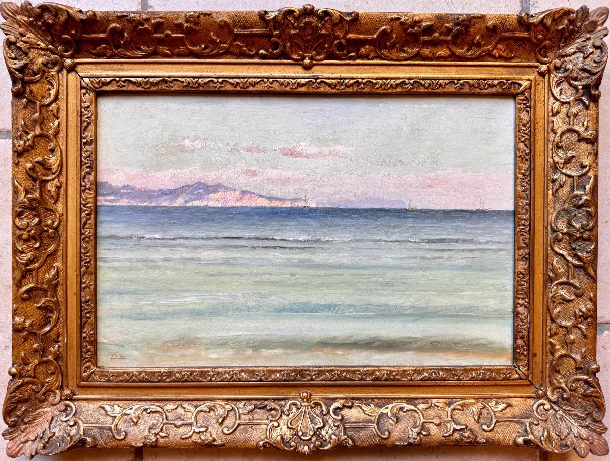 Paul Saïn (1853-1908) Provence Avignon Marine Seaside Toulon Var-photo-2