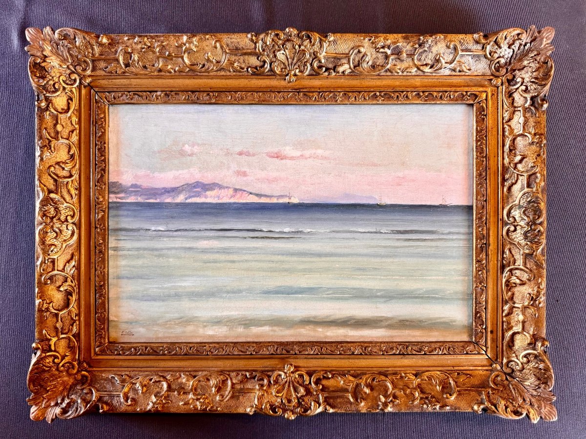 Paul Saïn (1853-1908) Provence Avignon Marine Bord De Mer Toulon Var-photo-1