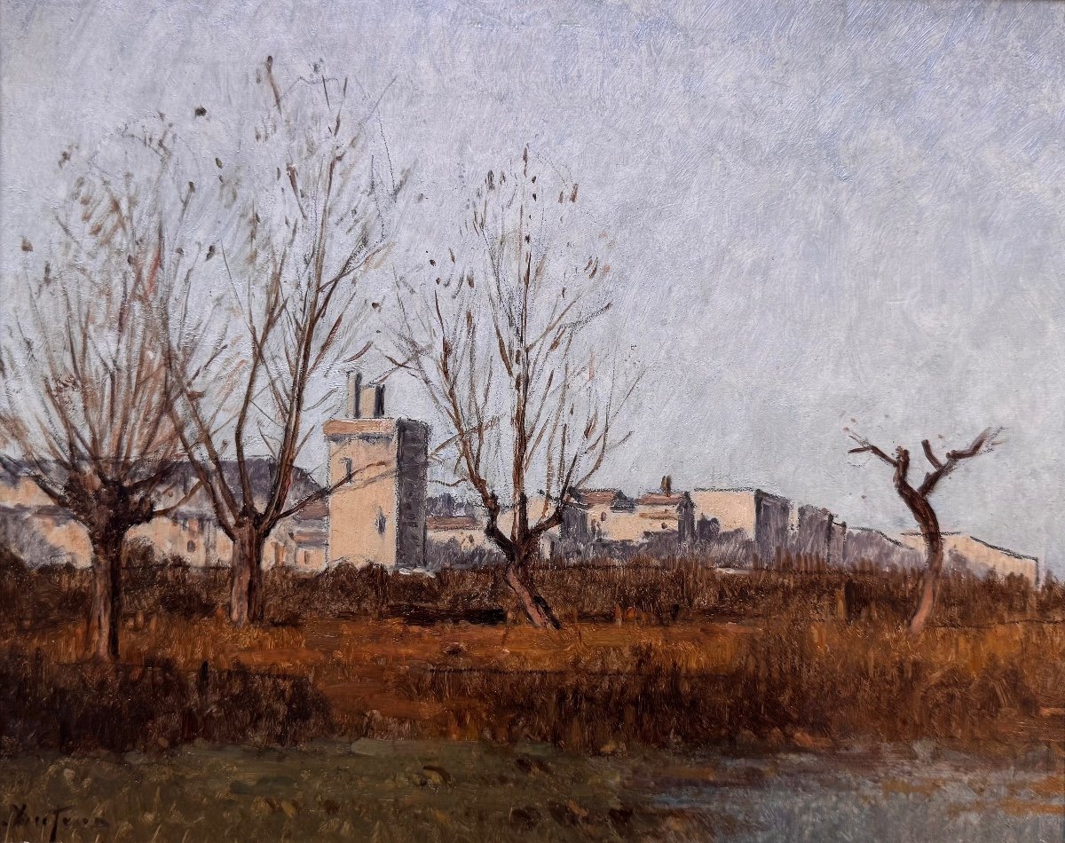 Camille Dufour (1841-1933) Paris Provence The Philippe Le Bel Tower In Villeneuve-lès-avignon-photo-4