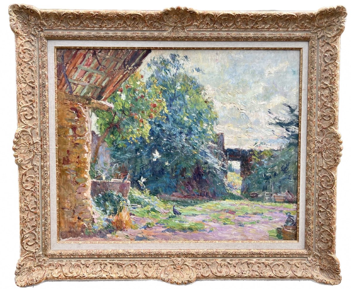 Louis Montagné (1879-1960) Provence Avignon Paris Les Jardins De La Propriété-photo-2