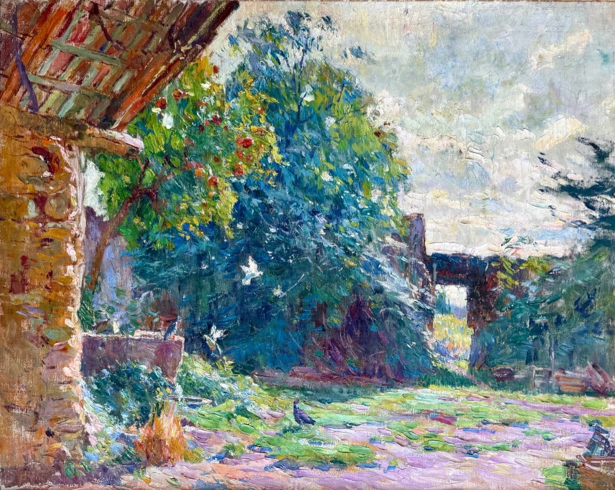 Louis Montagné (1879-1960) Provence Avignon Paris Les Jardins De La Propriété-photo-3