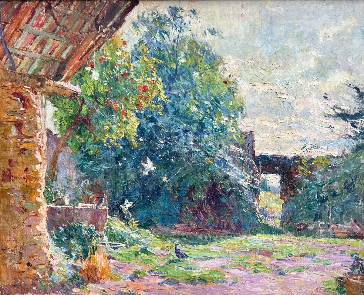 Louis Montagné (1879-1960) Provence Avignon Paris Les Jardins De La Propriété