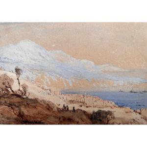 Joseph Fricero (1807-1870) View Of Nice 1869