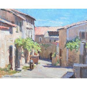 Jean Lefeuvre (1882-1974)-provence Grivolas Villeneuve-les-avignon Rue De La Monnaie