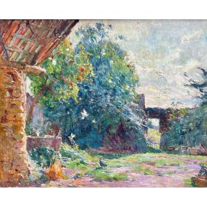 Louis Montagné (1879-1960) Provence Avignon Paris Les Jardins De La Propriété