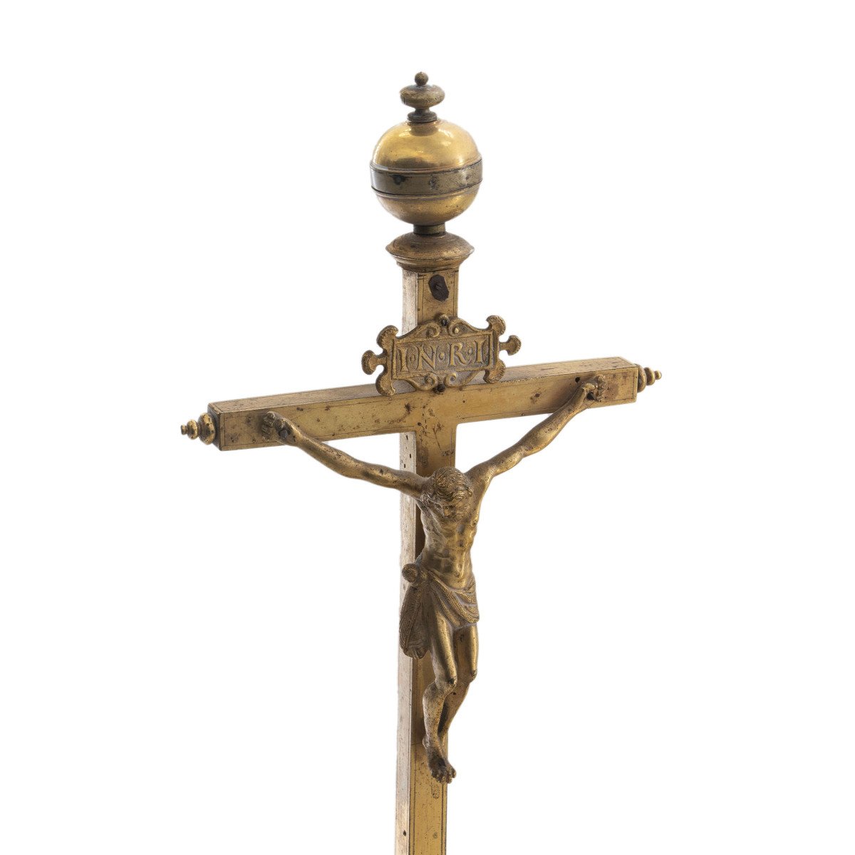 Crucifix Table Clock, Movement Signed By Allodi In Parma-photo-2