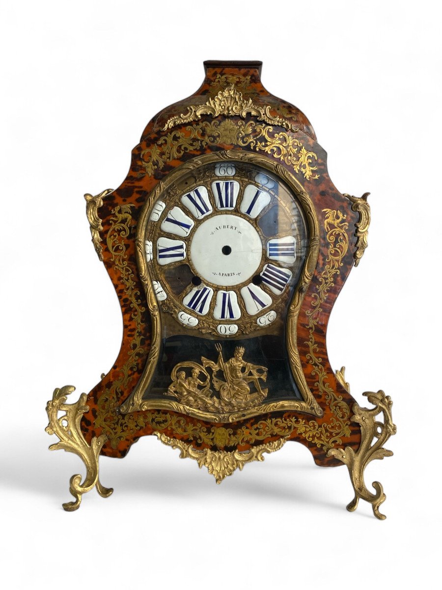 Case For A Clock, Probably French, In Wood And Gilt Bronze, Louis XV Period