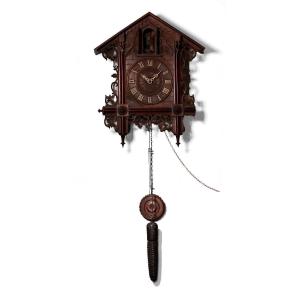 Carved Wooden Black Forest Cuckoo Clock - 19th Century