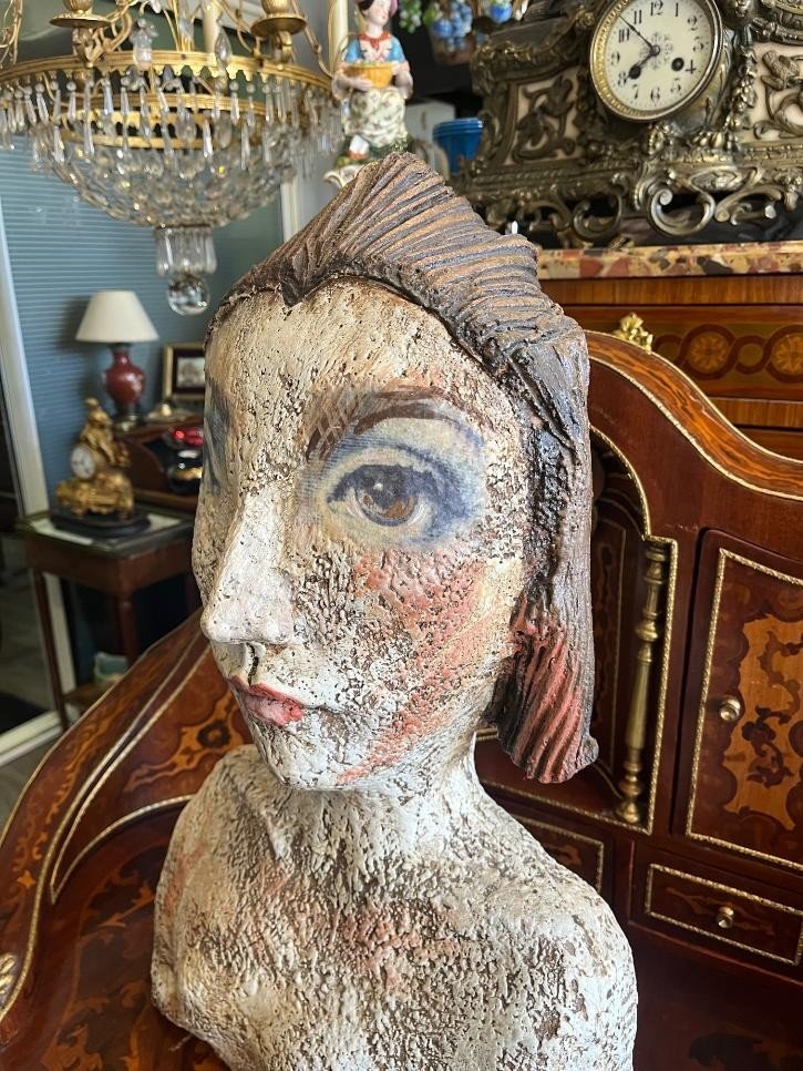 Ceramic Bust Of Térésa Gironés-photo-1