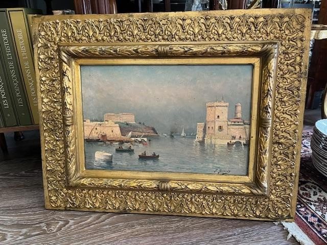 Peinture Sur Toile Port De Marseille De Pierre Berriat