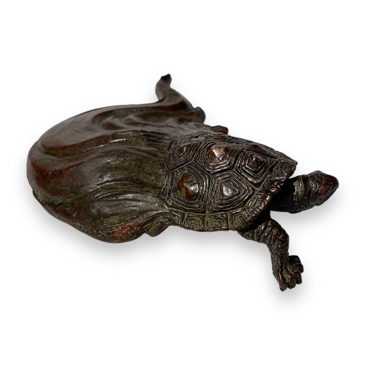 Japan, Japanese Animal Bronze, Minogame Turtles-photo-1