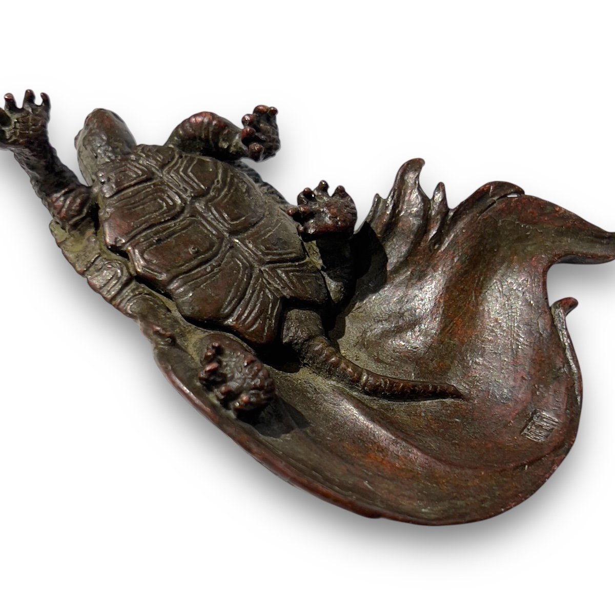 Japan, Japanese Animal Bronze, Minogame Turtles-photo-3