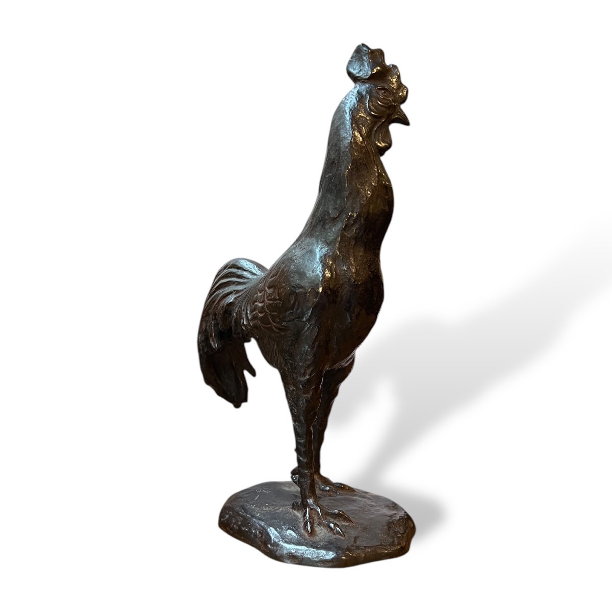 Japan, Bronze Rooster By Yoneji Ichi – Takaoka, 1896-1986-photo-1