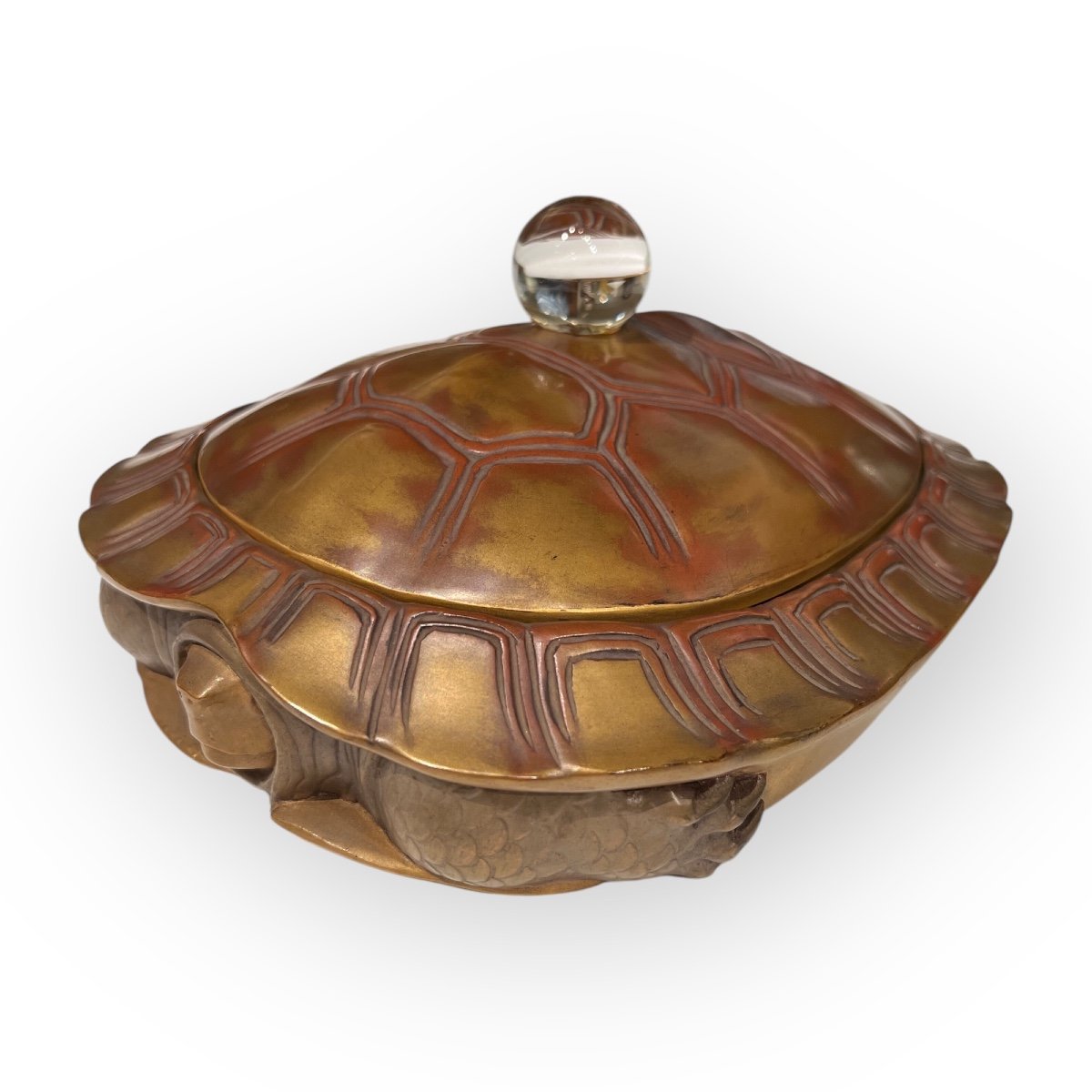 Rare Turtle-shaped Suzuribako, Japan, 19th Century.-photo-2