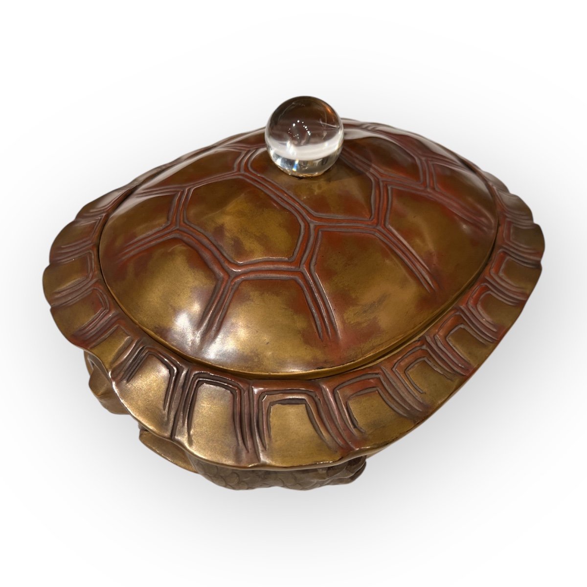 Rare Turtle-shaped Suzuribako, Japan, 19th Century.-photo-3