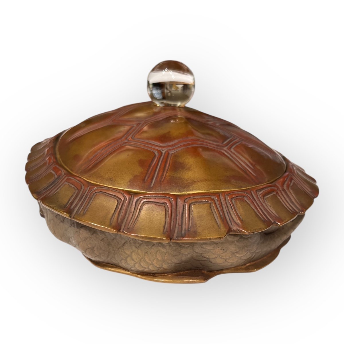 Rare Turtle-shaped Suzuribako, Japan, 19th Century.-photo-6