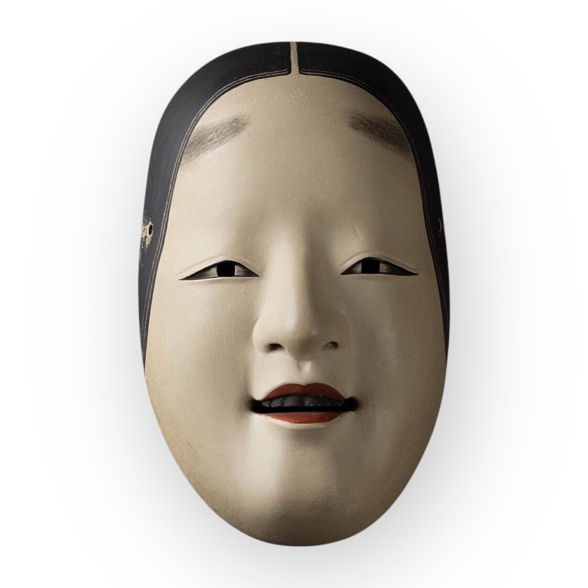 Japanese Noh Theater Mask Depicting Ko-omote, Japan, 19th Century.-photo-1