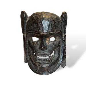 Nepal, Carved Wooden Mask Circa 1900.