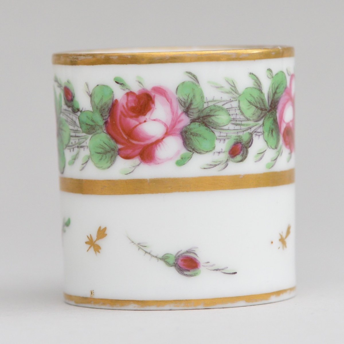 Pair Of Paris Porcelain Cups Manufacture De La Reine De Rue Thiroux 1780-photo-4