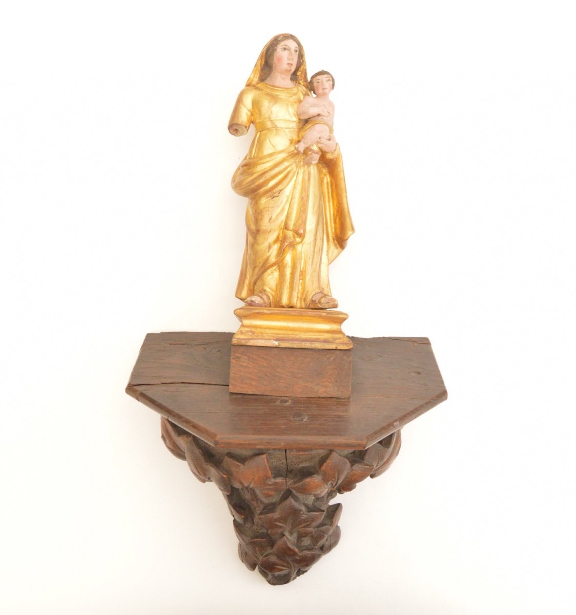 Socle en bois sculpté et doré XVIIIe siècle - N.86849