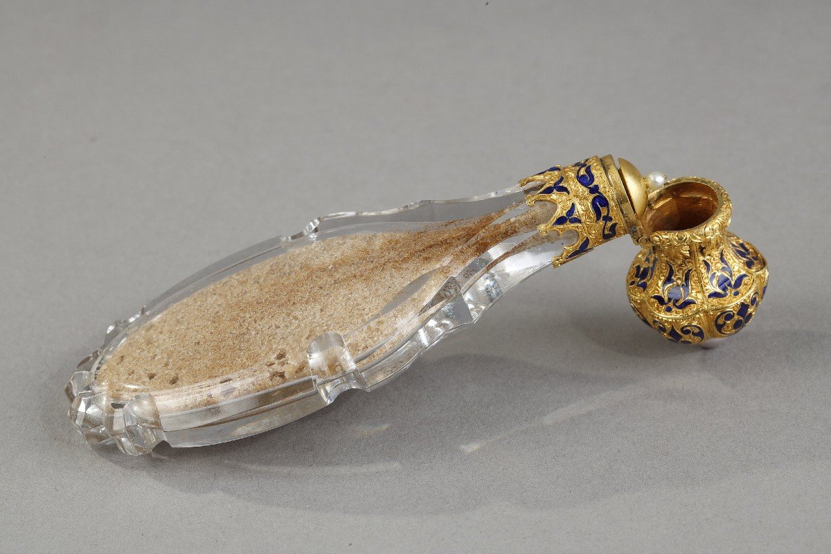 Scent Bottle In Gold Crystal, Froment Meurice,-photo-3