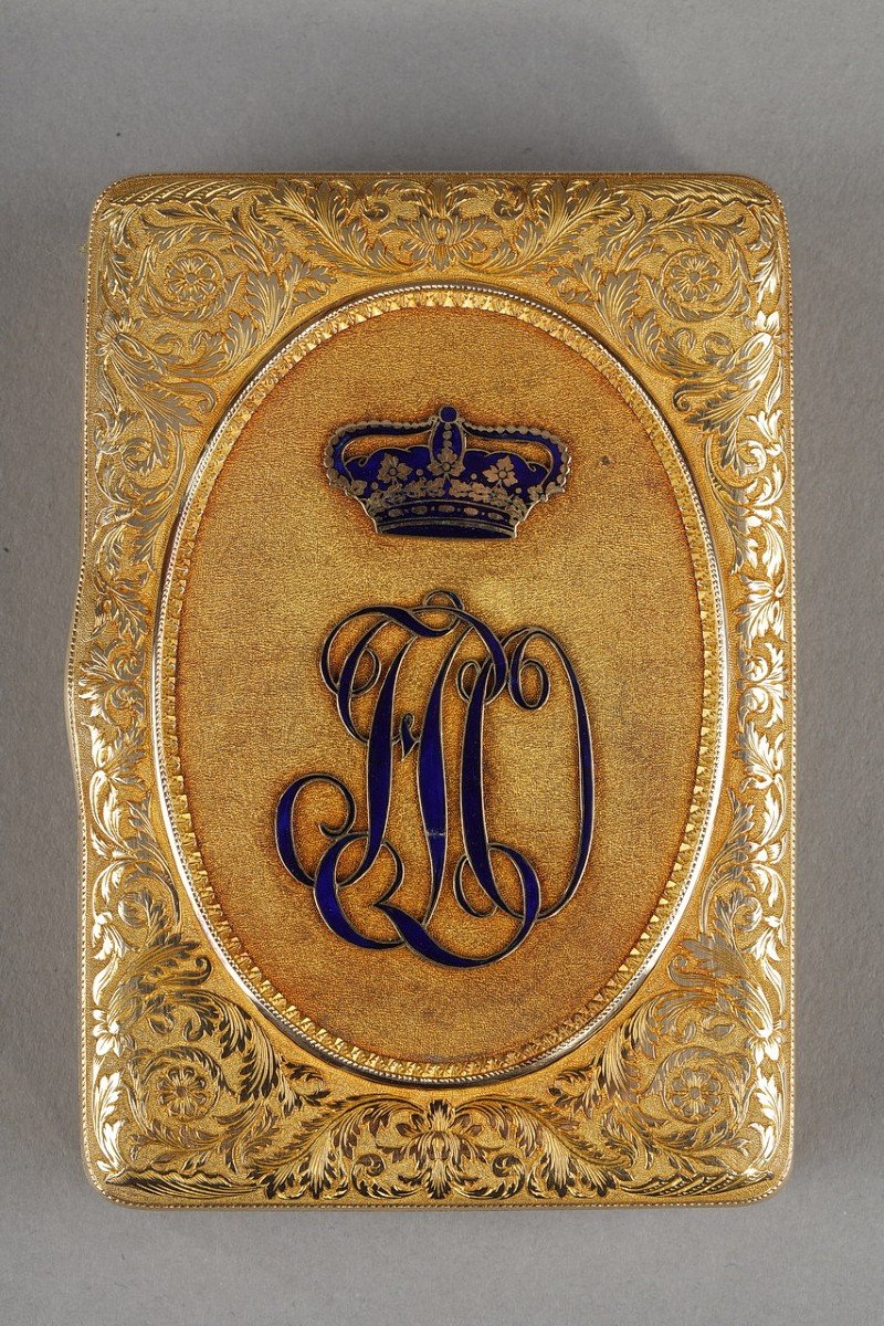 Gold Box With Number Of The Duke Of Orleans