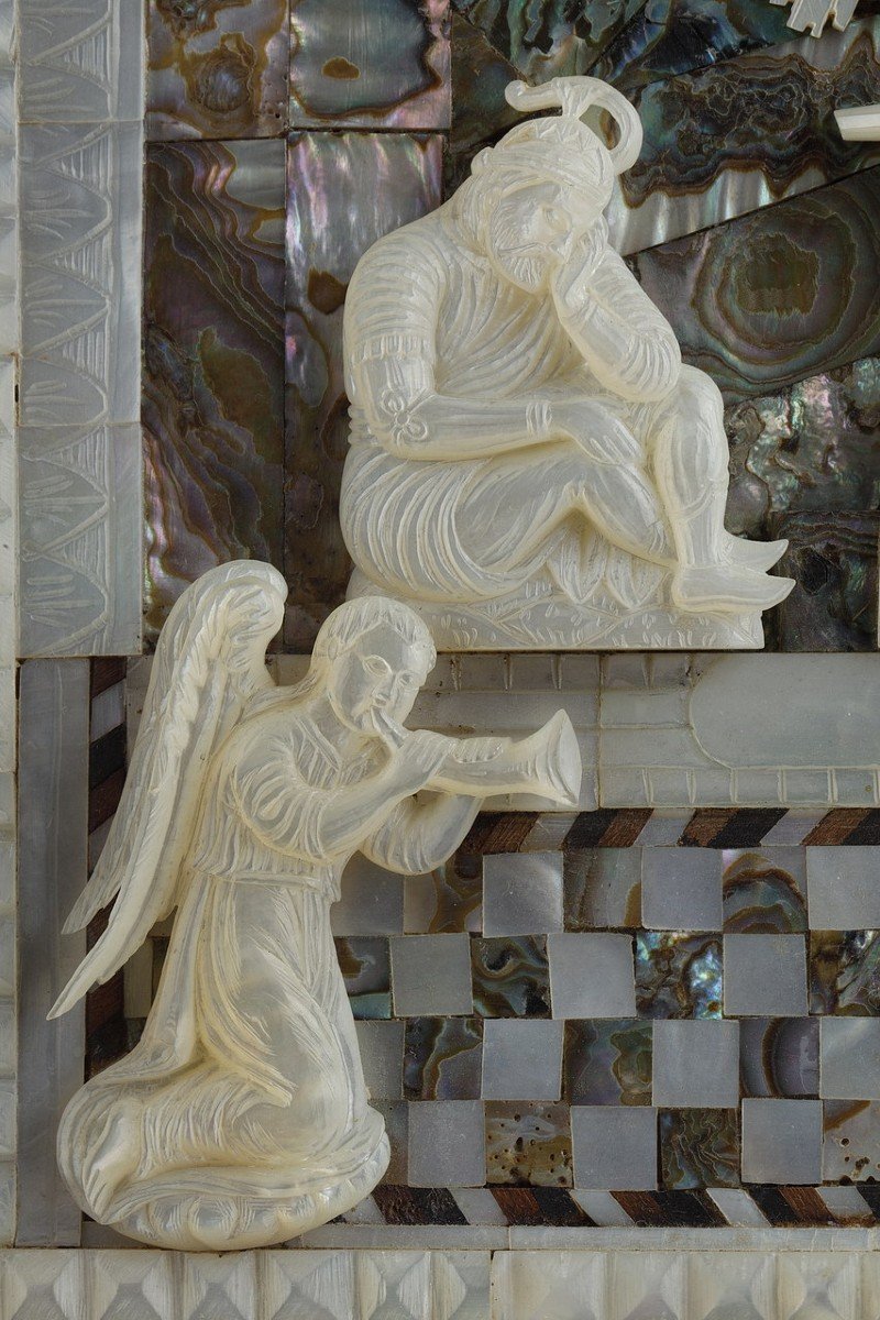 Tableau En Nacre Resurrection Du Christ-photo-4