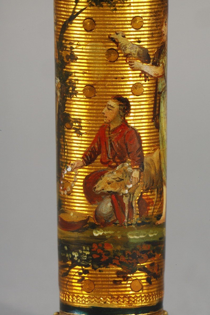 Wax Case In Gold And Enamel, Late 18 Century.-photo-6