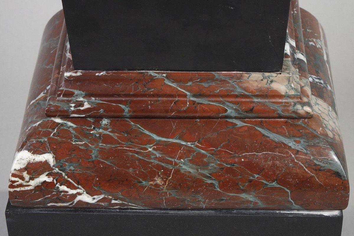 Pair Of Red Marble Sheaths From The 19th Century-photo-6