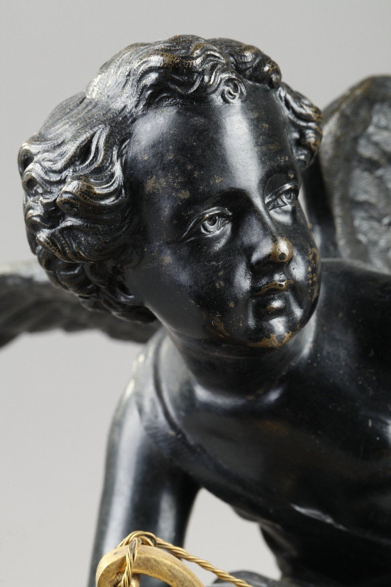 A Bronze Representative Cupid, Early 19th Century-photo-3