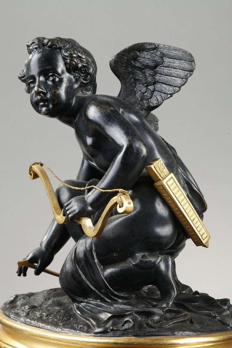 A Bronze Representative Cupid, Early 19th Century-photo-6