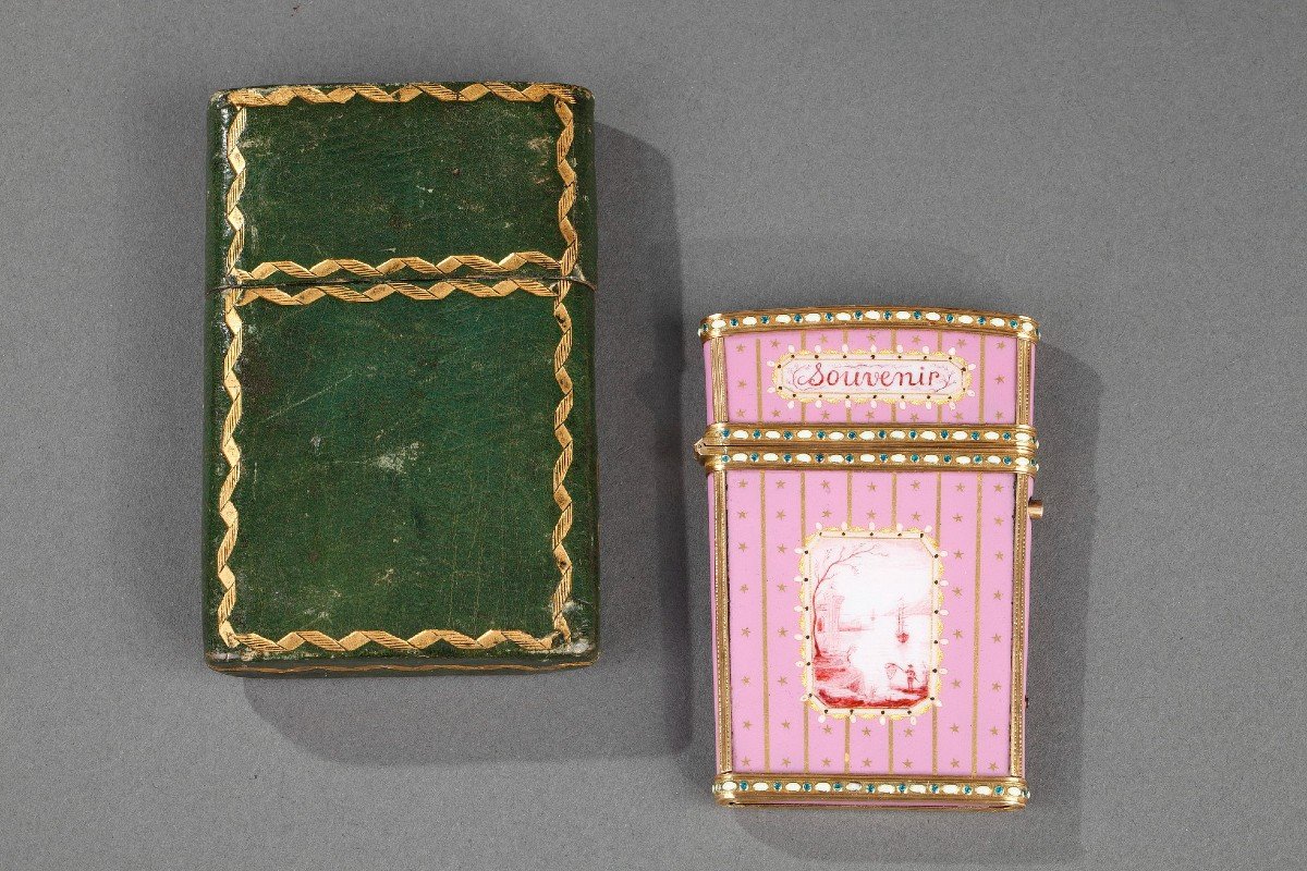 Case In Gold And Rose Enamel From The 18th Century, Switzerland-photo-7