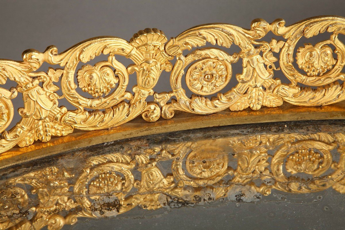 Large Gilt Bronze Centerpiece From The Restoration Period -photo-3