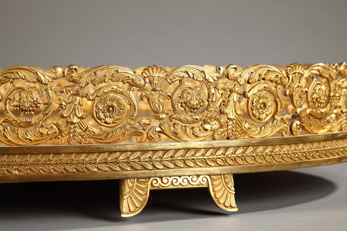 Large Gilt Bronze Centerpiece From The Restoration Period -photo-4