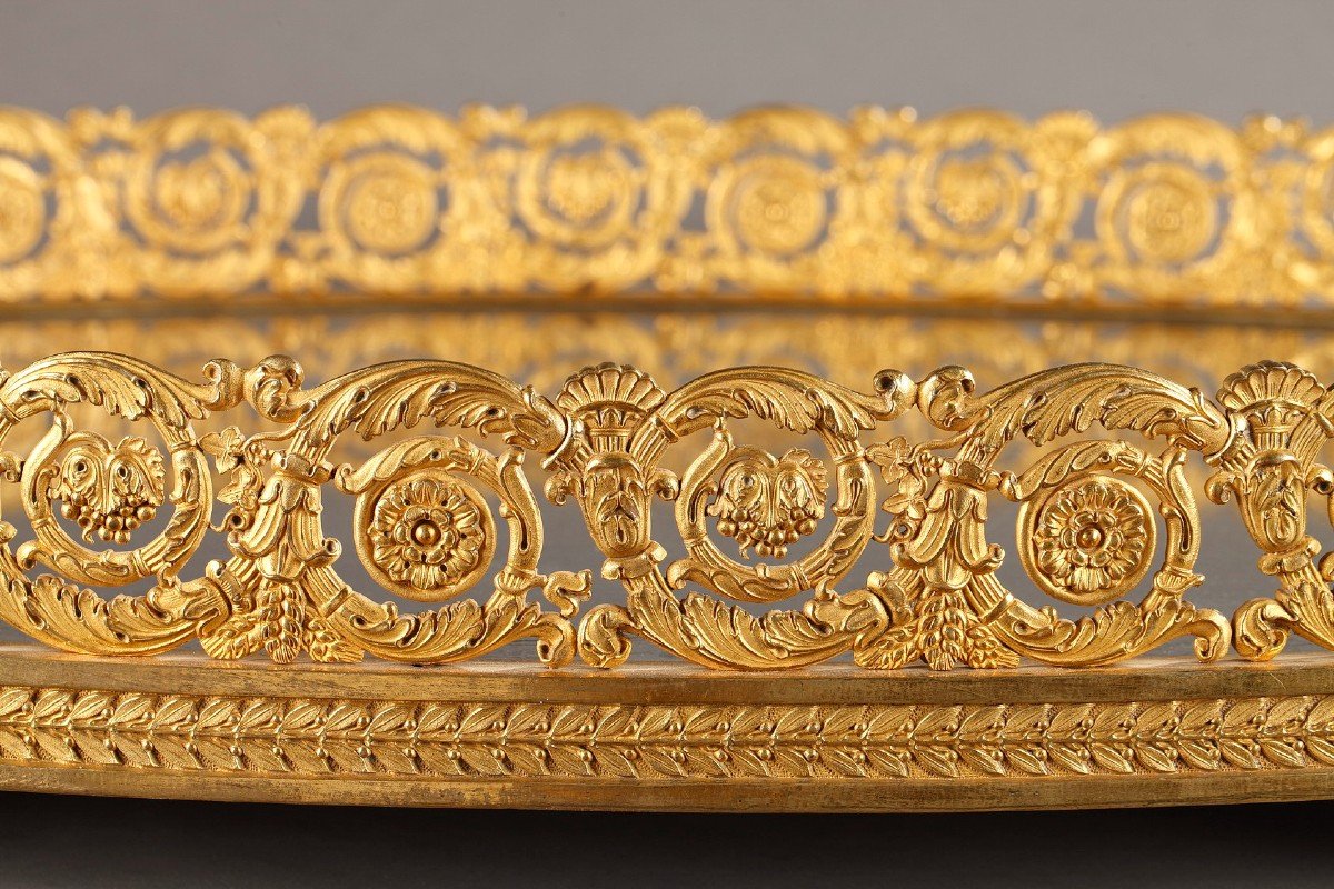 Large Gilt Bronze Centerpiece From The Restoration Period -photo-5