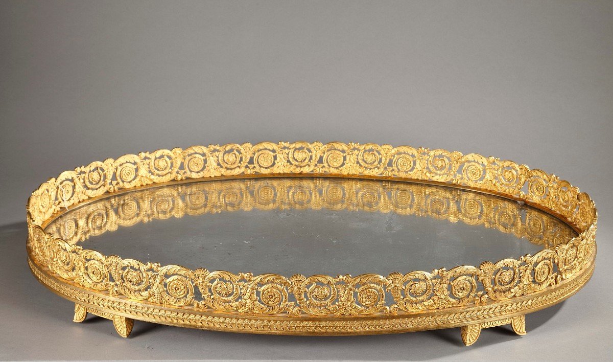 Large Gilt Bronze Centerpiece From The Restoration Period 